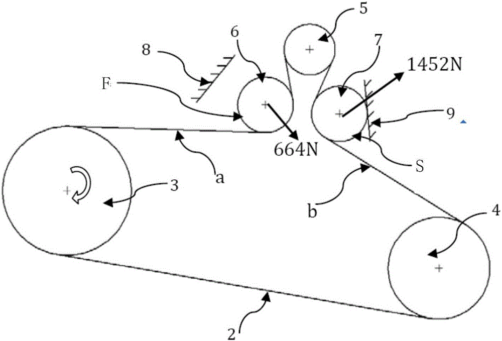 Belt tensioning equipment of hybrid electric vehicle