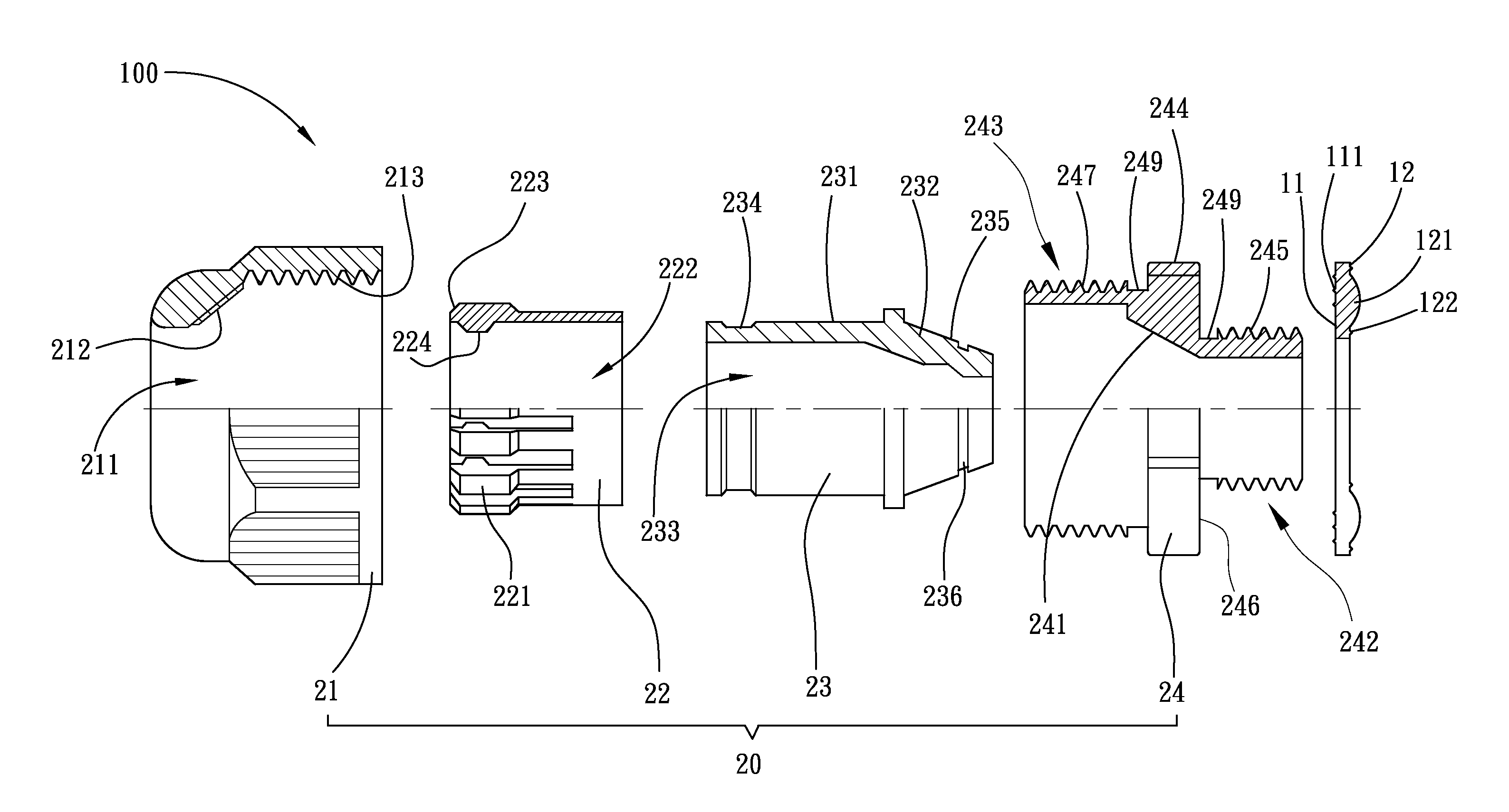 Cable gland and gasket ring assembly