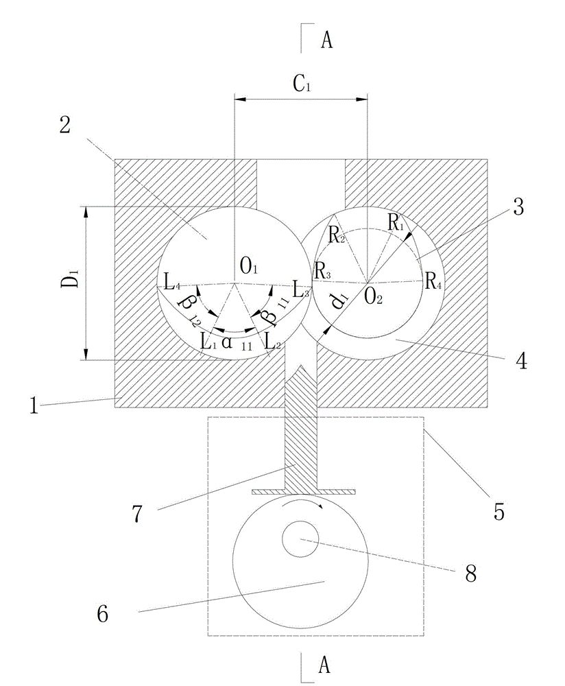 Homodromous self-cleaning double-screw extruder with stretching function and processing method thereof