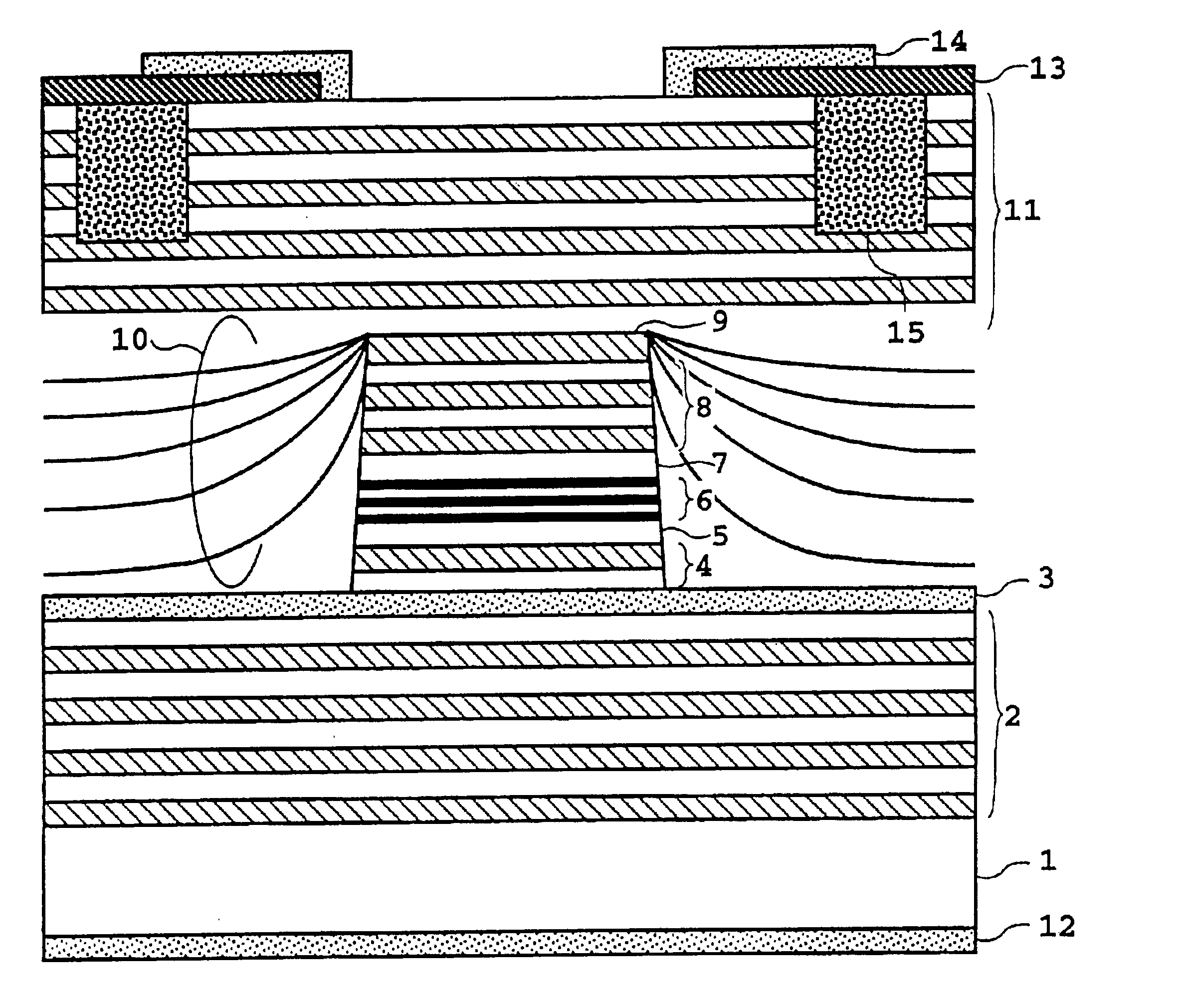 Vertical-cavity surface-emitting semiconductor laser