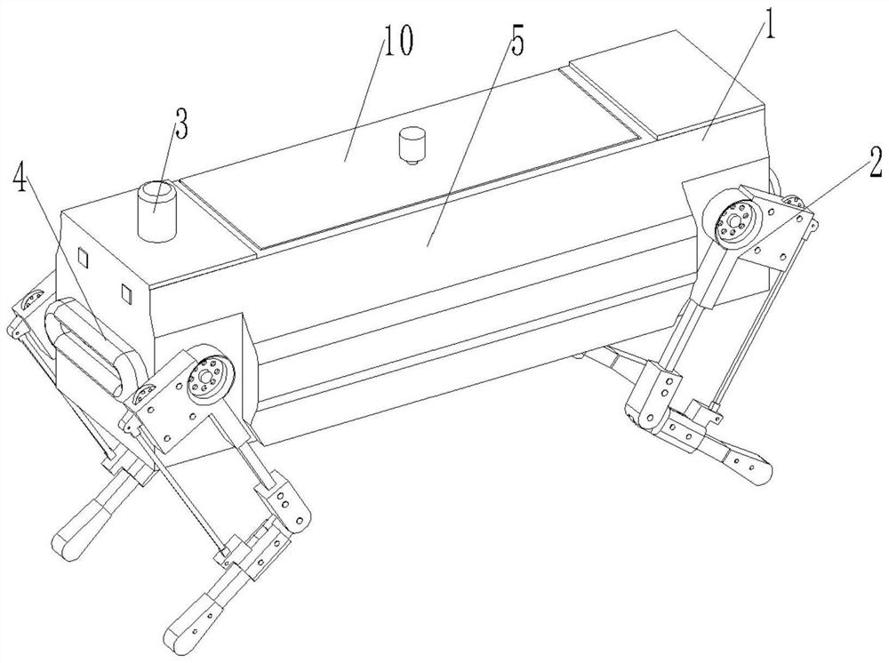 Express delivery and take-out robot dog manufactured based on 3D printing