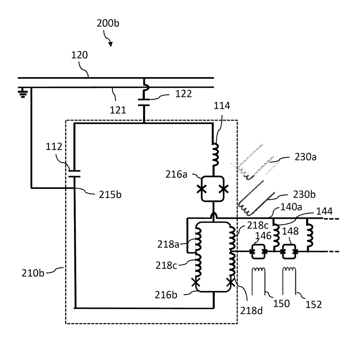 Frequency multiplexed resonator input and/or output for a superconducting device