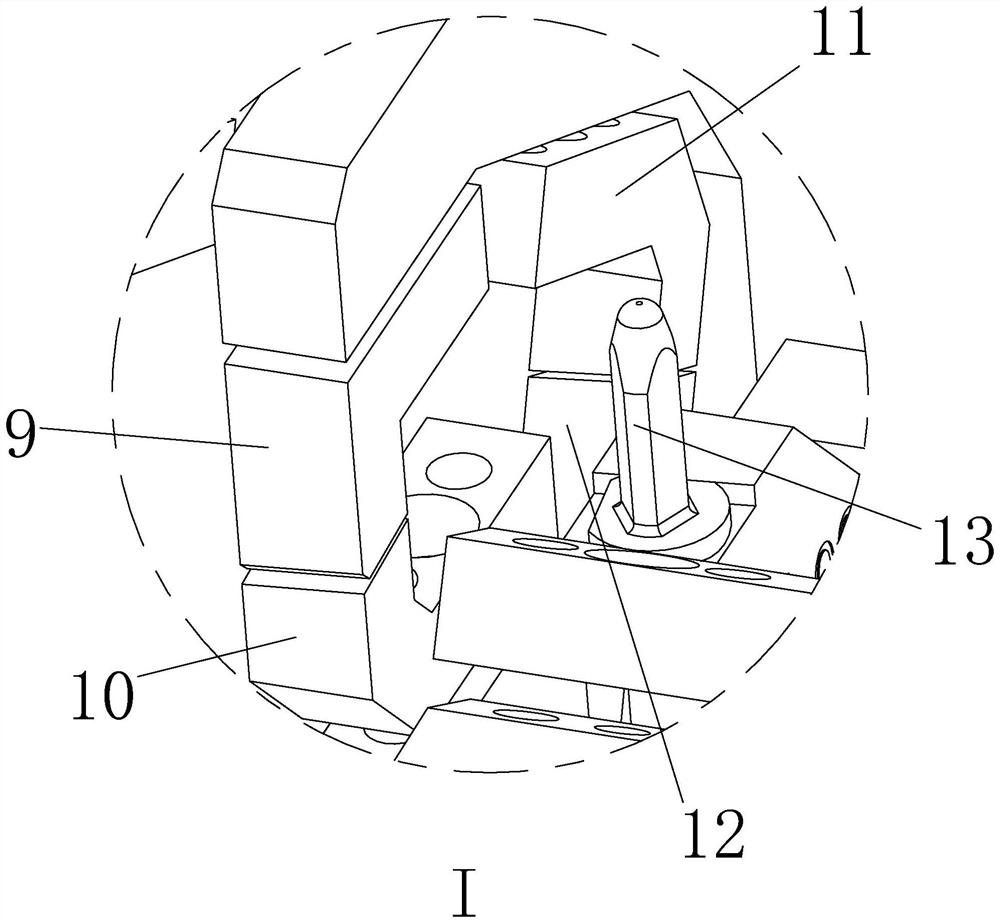 A central positioning jig for welding the front assembly of left and right side wall inner panels