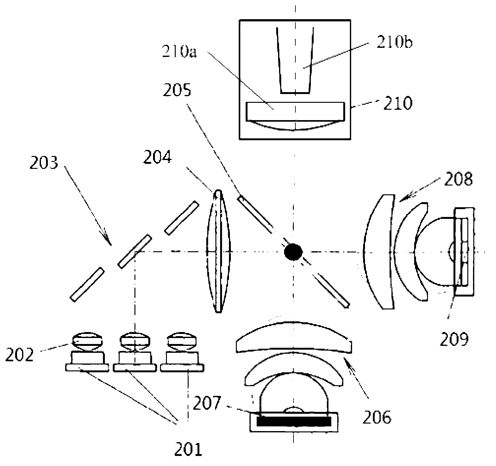 Light source device, light source generation method and laser projector with light source device