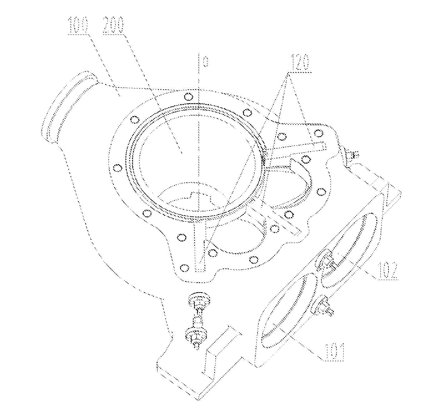 Pumping mechanism, distributing valve thereof and concrete pumping machine