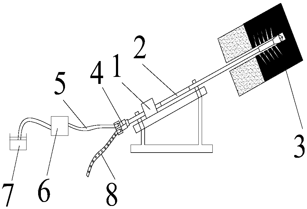 Coal bed hydraulic cutting and sieve tube feeding linked gas extraction apparatus and method