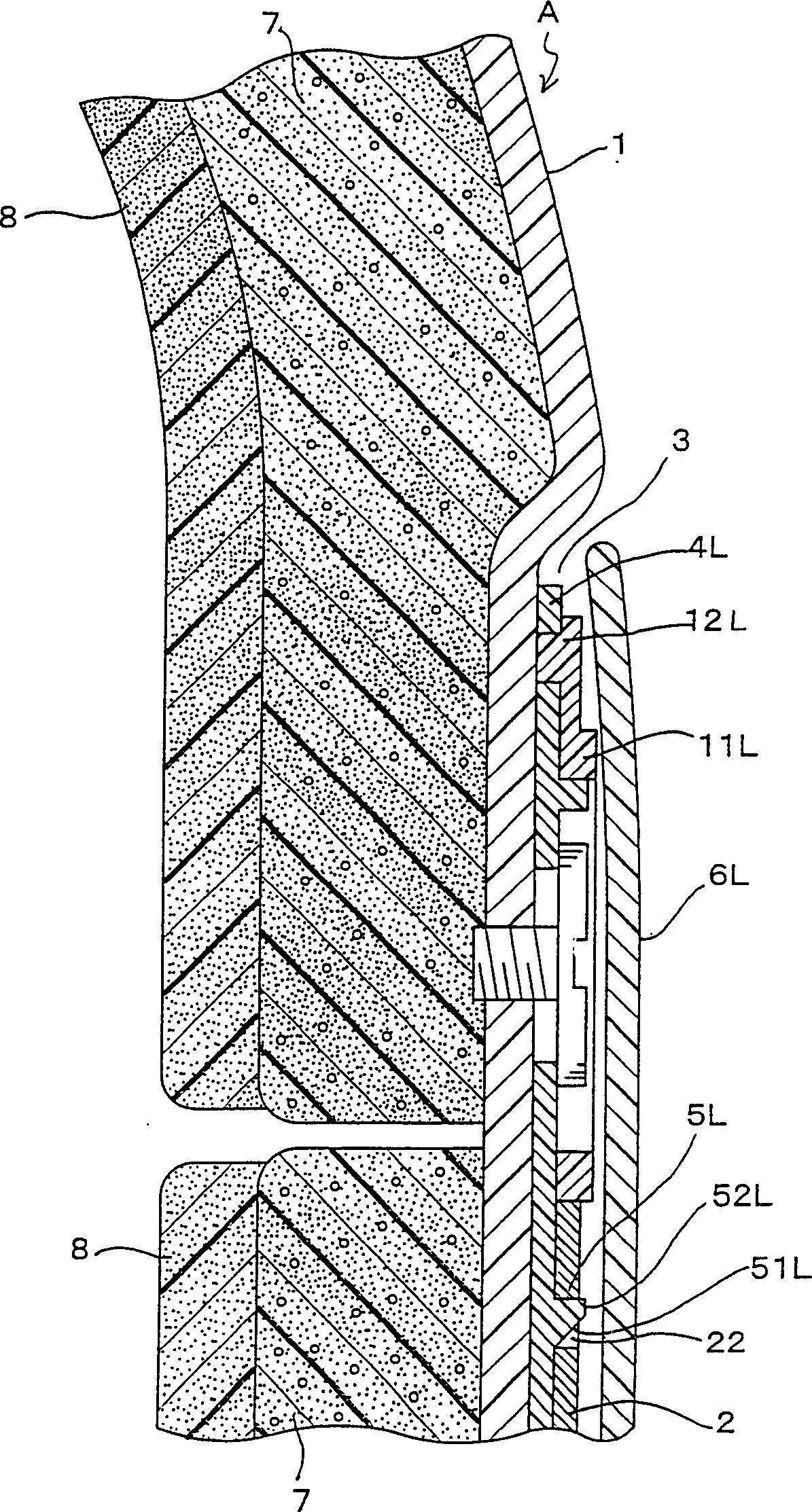 Support structure for safety helmet