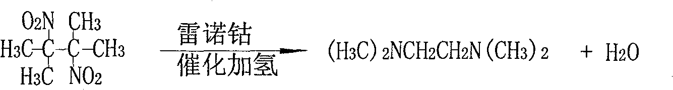 Method for synthesizing N,N,N',N'-methylethylenediamine using pipe reactor