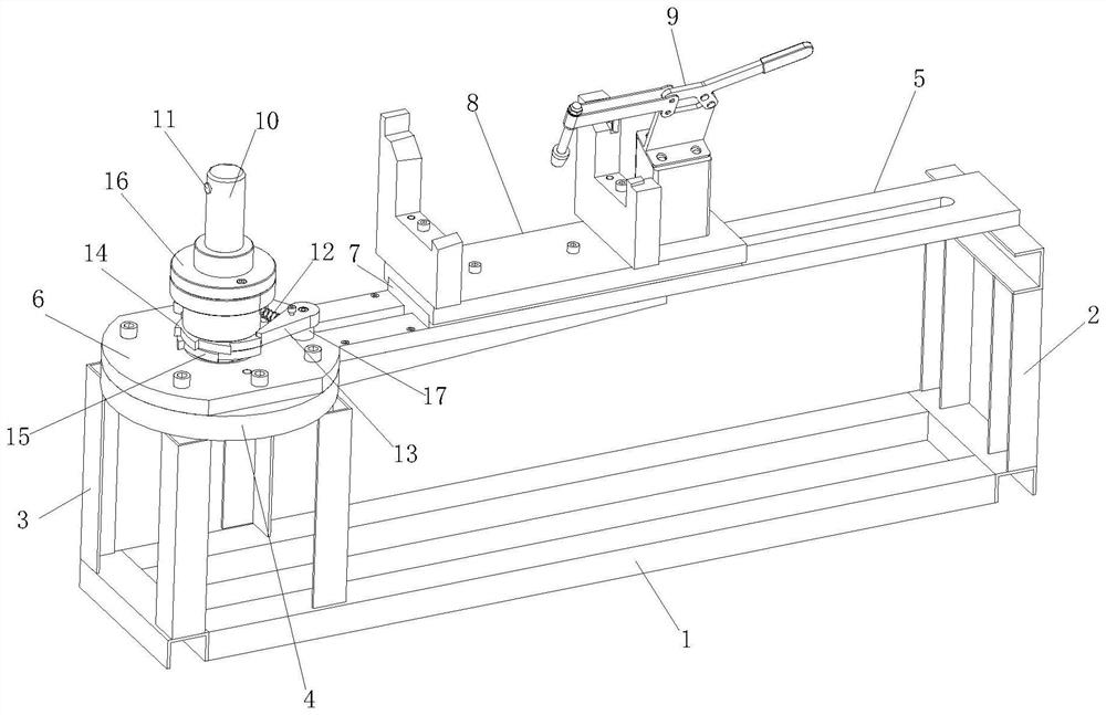 Tool device used for high-precision welding of high-end axial flow fan impeller