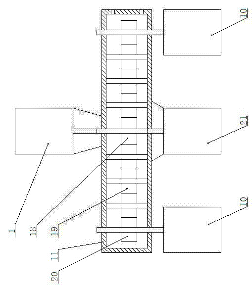 Movable electric heating high temperature snow melting and sweeping vehicle