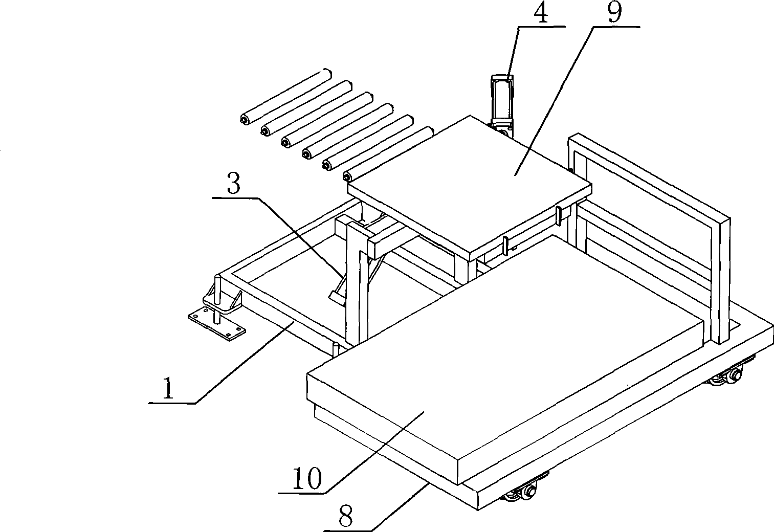 Ceramic tile palletizing apparatus