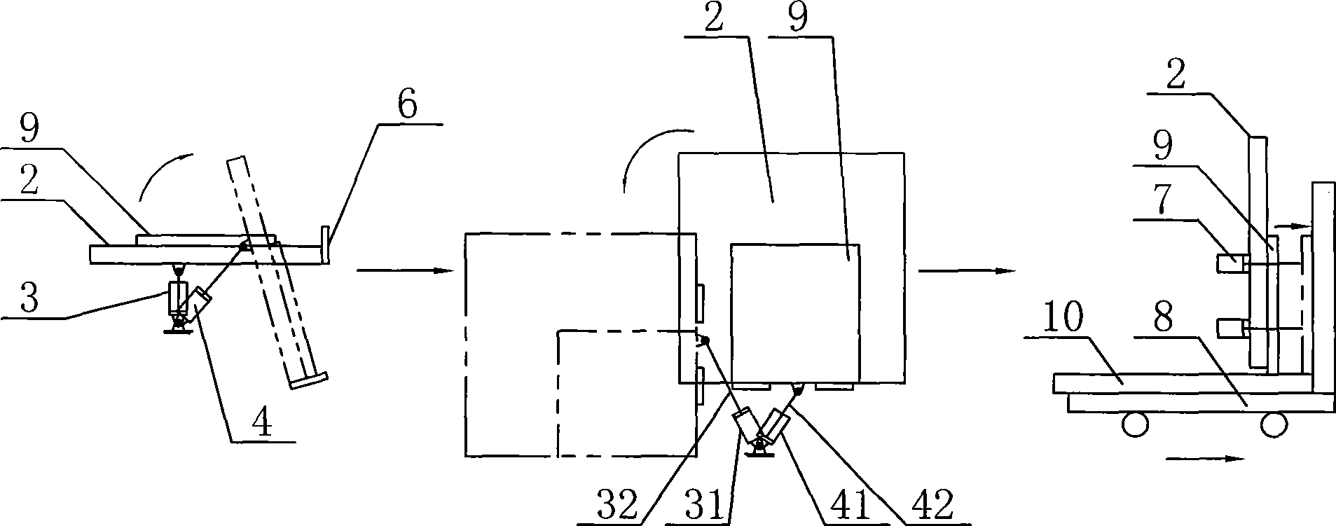 Ceramic tile palletizing apparatus