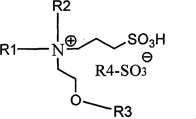 Double-functional group ionic liquid and preparation method