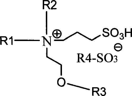 Double-functional group ionic liquid and preparation method