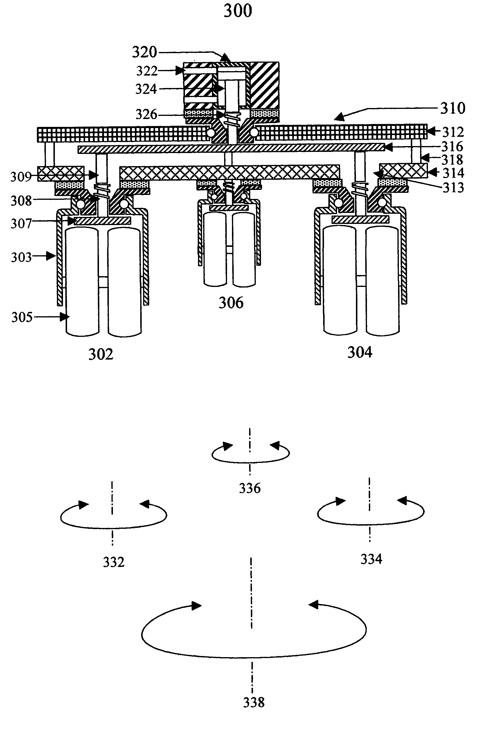 Pneumatic locking swivel caster