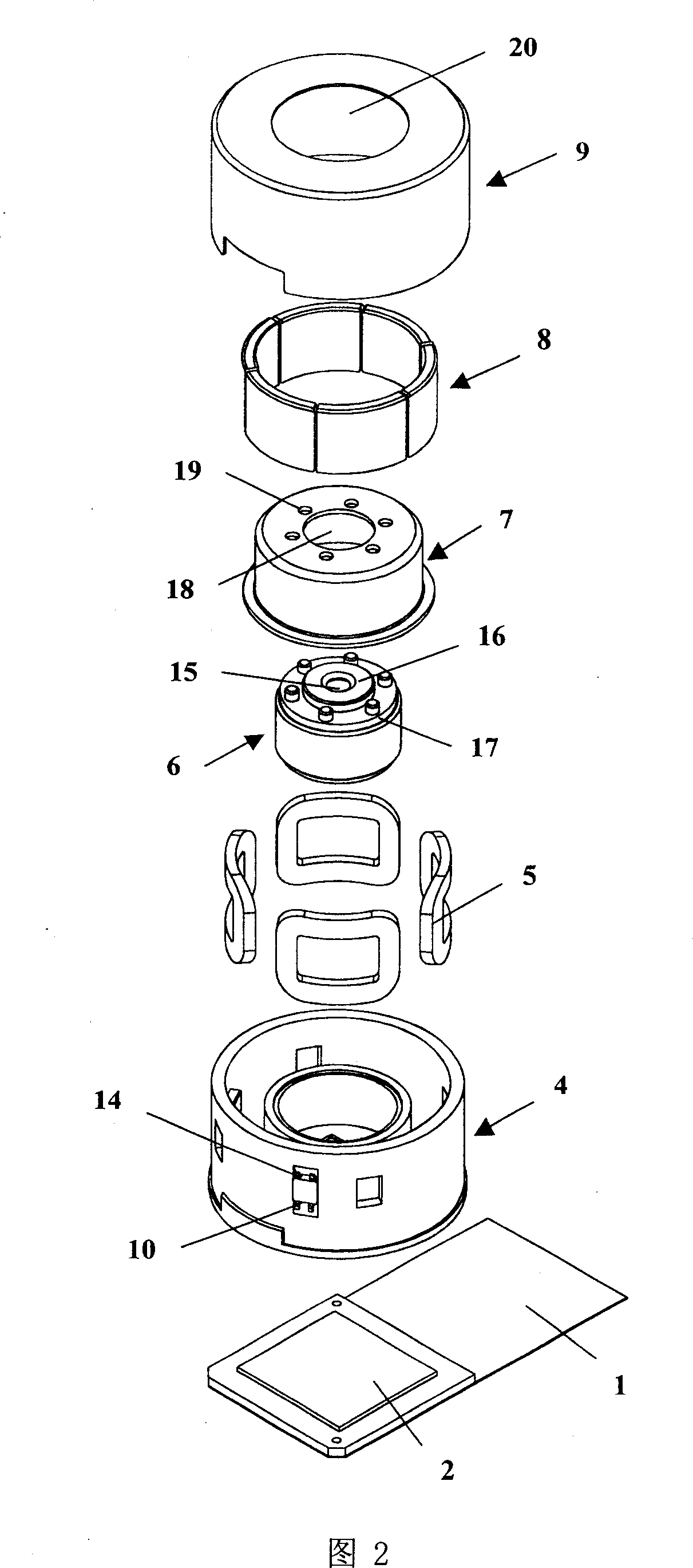 Photographic camera focusing device for mobile phones