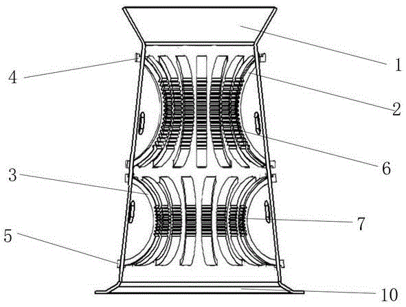 Device for removing slurry on outer wall of drilling rig