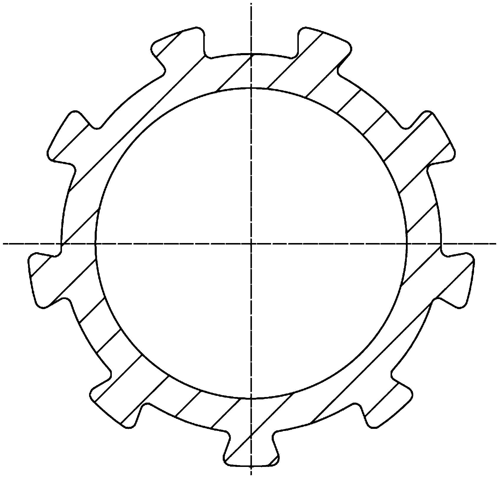 Precision external spline pipe forming method