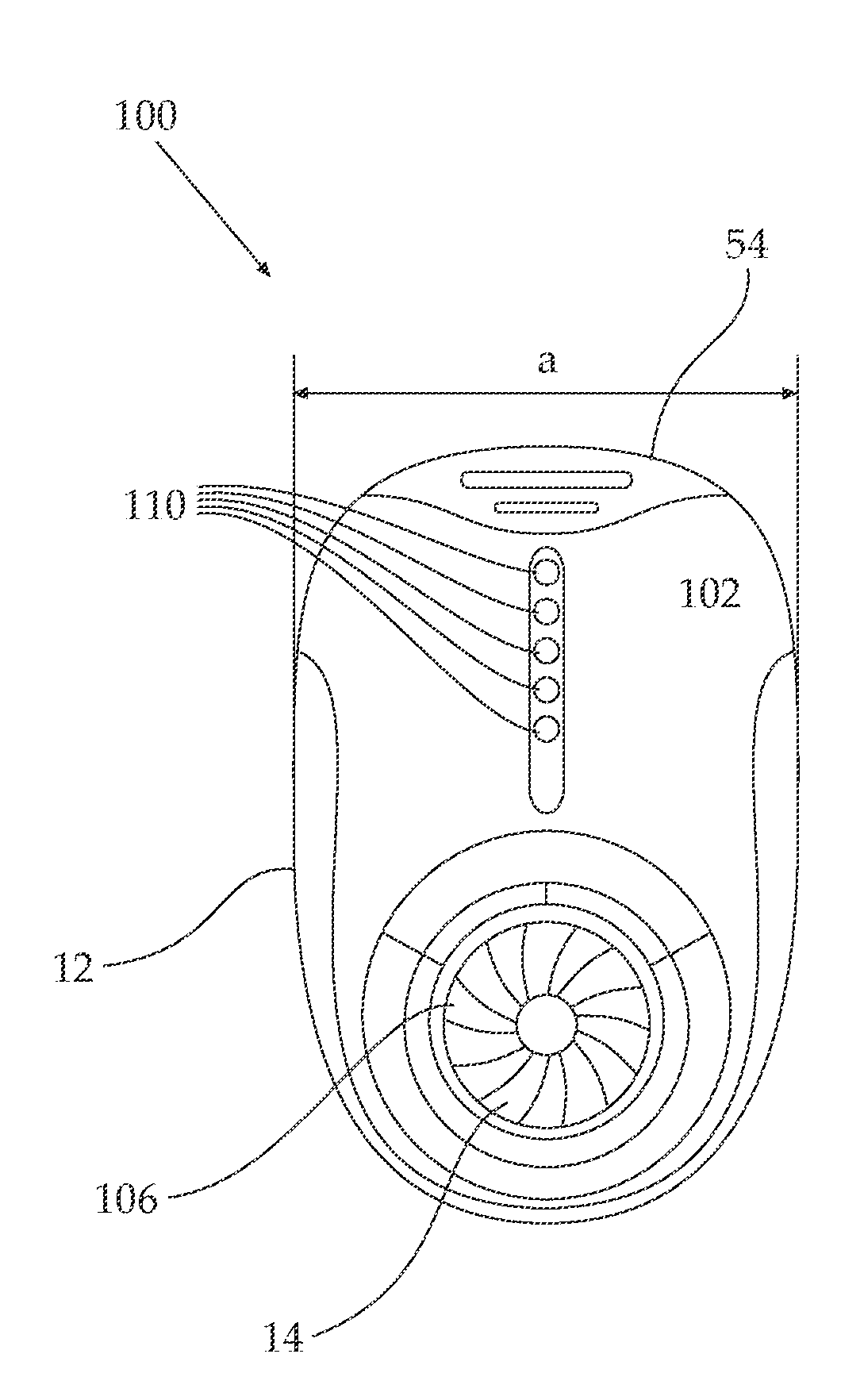 Breathing biofeedback device