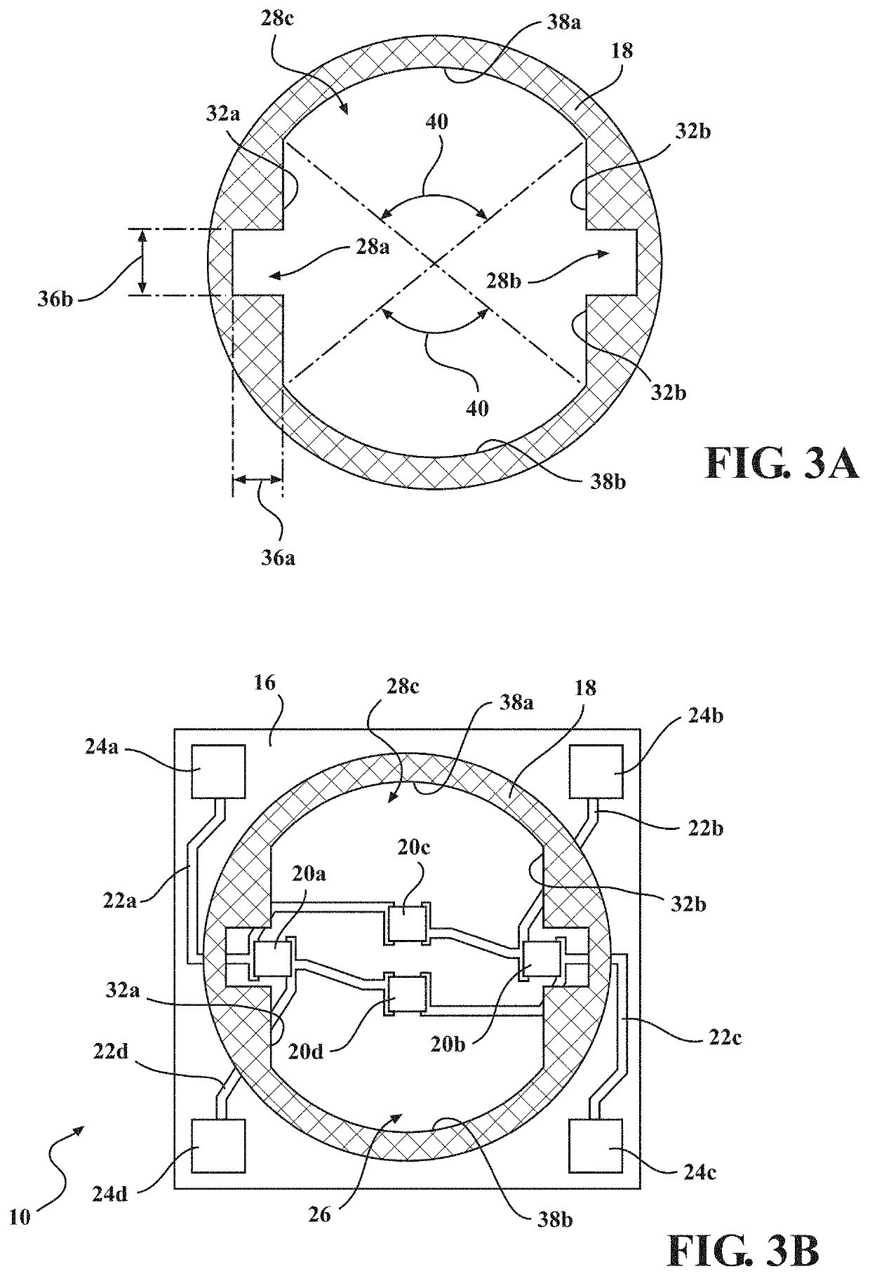 Sealing glass geometries for sensitivity enhancement of thick-film piezoresistive pressure sensors