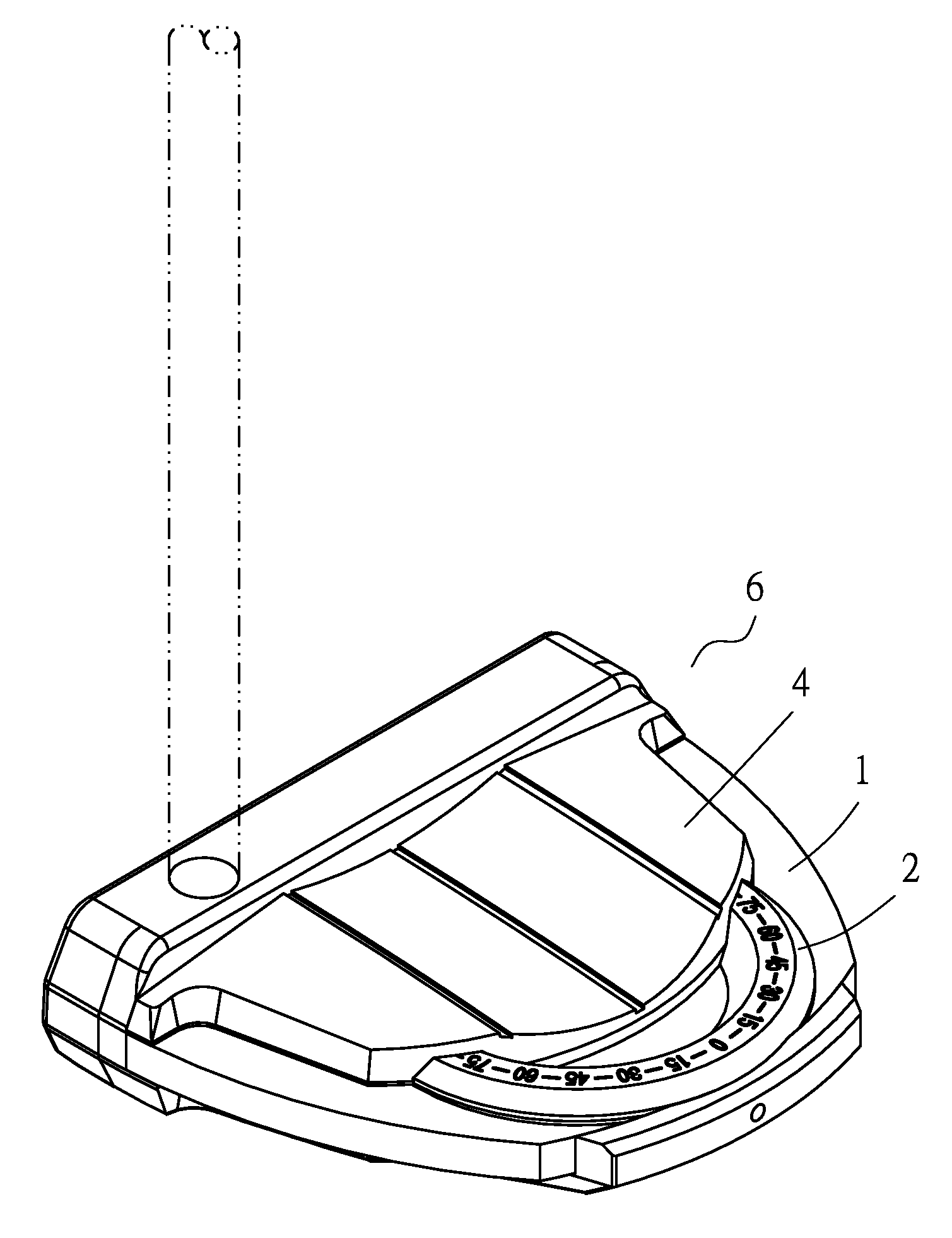 Weight adjusting structure of golf club head