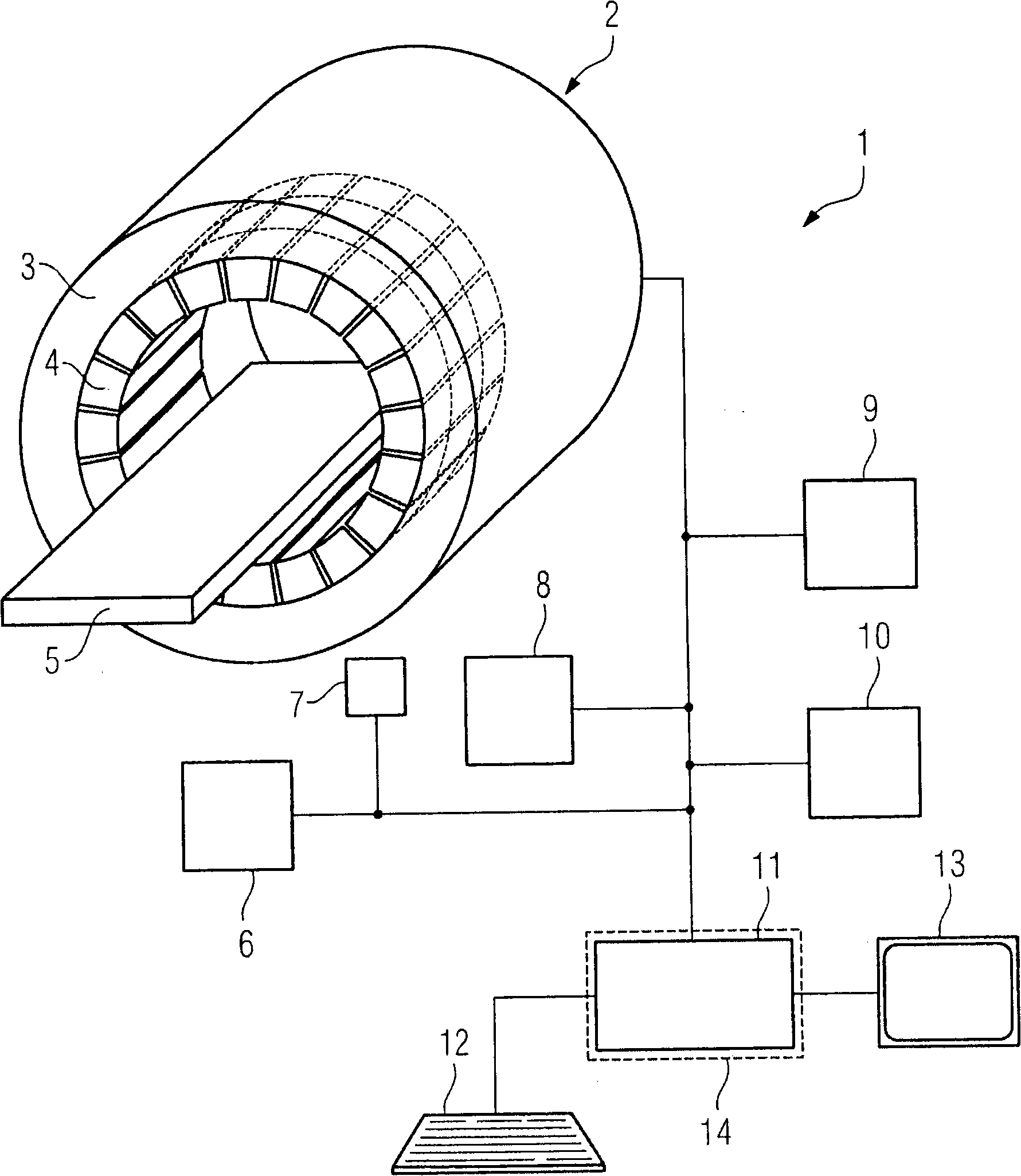 Method for data acquisition and/or data evaluation during a functional brains examination with the aid of a combined equipment