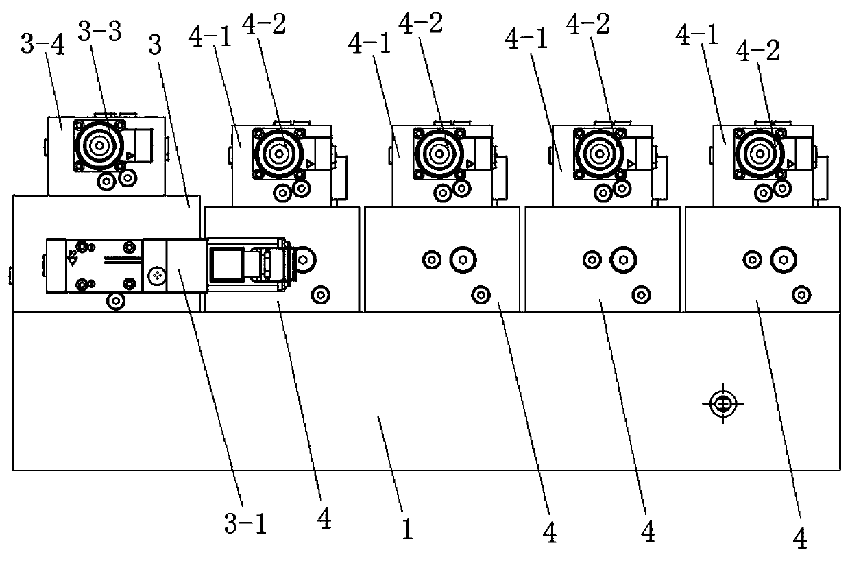 Split shield tunneling machine hydraulic pushing control valve set convenient to assemble and control method thereof