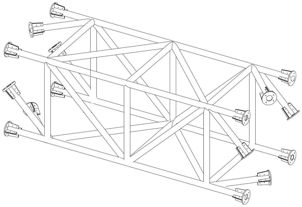 Assembly type truss joint, assembly type truss structure and assembly method