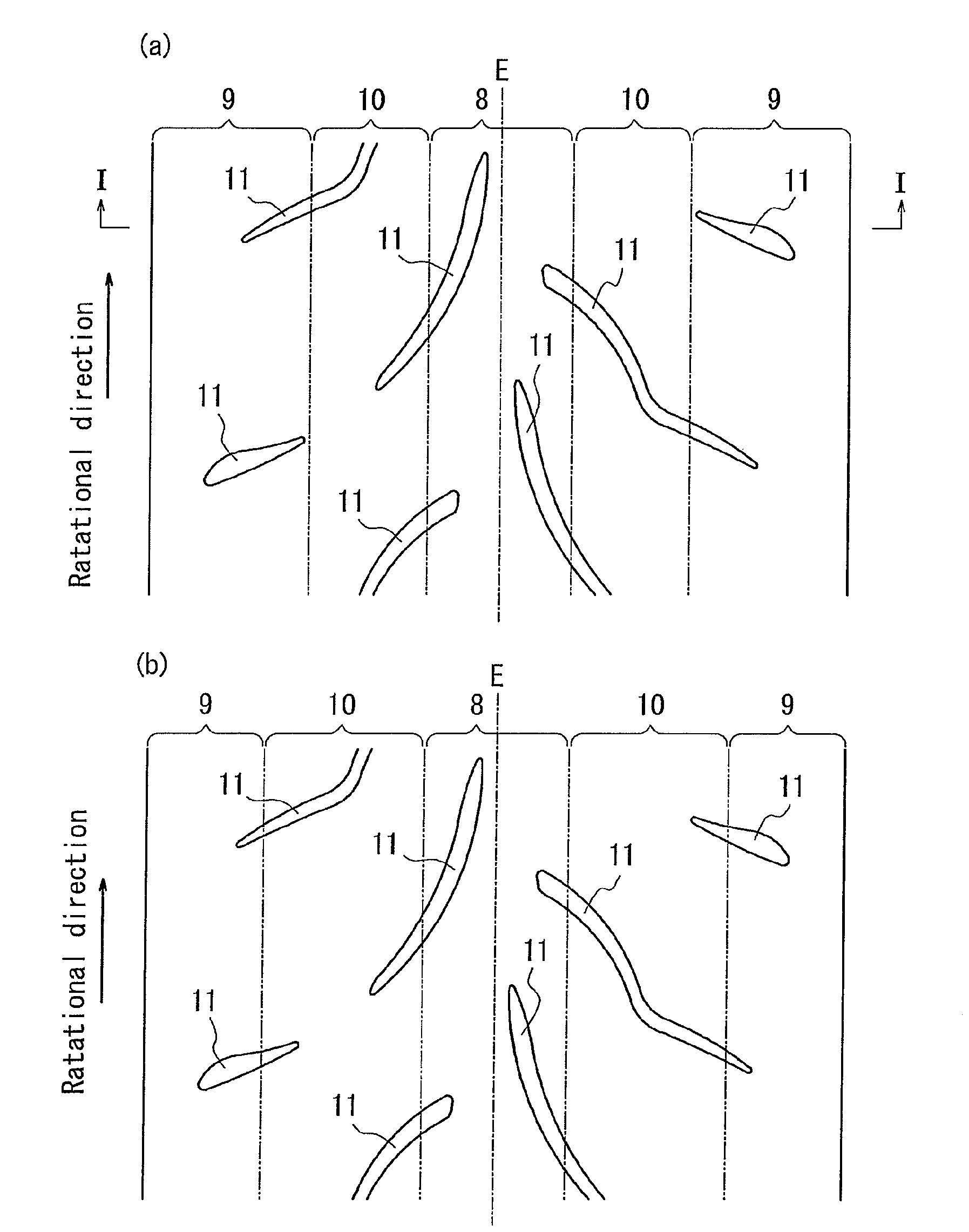 Pneumatic tire for motorcycle having center, intermediate and shoulder rubber