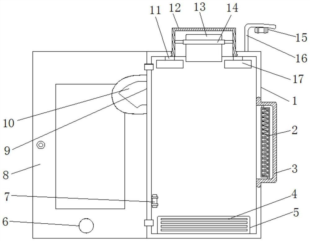 An anti-condensation electrical cabinet