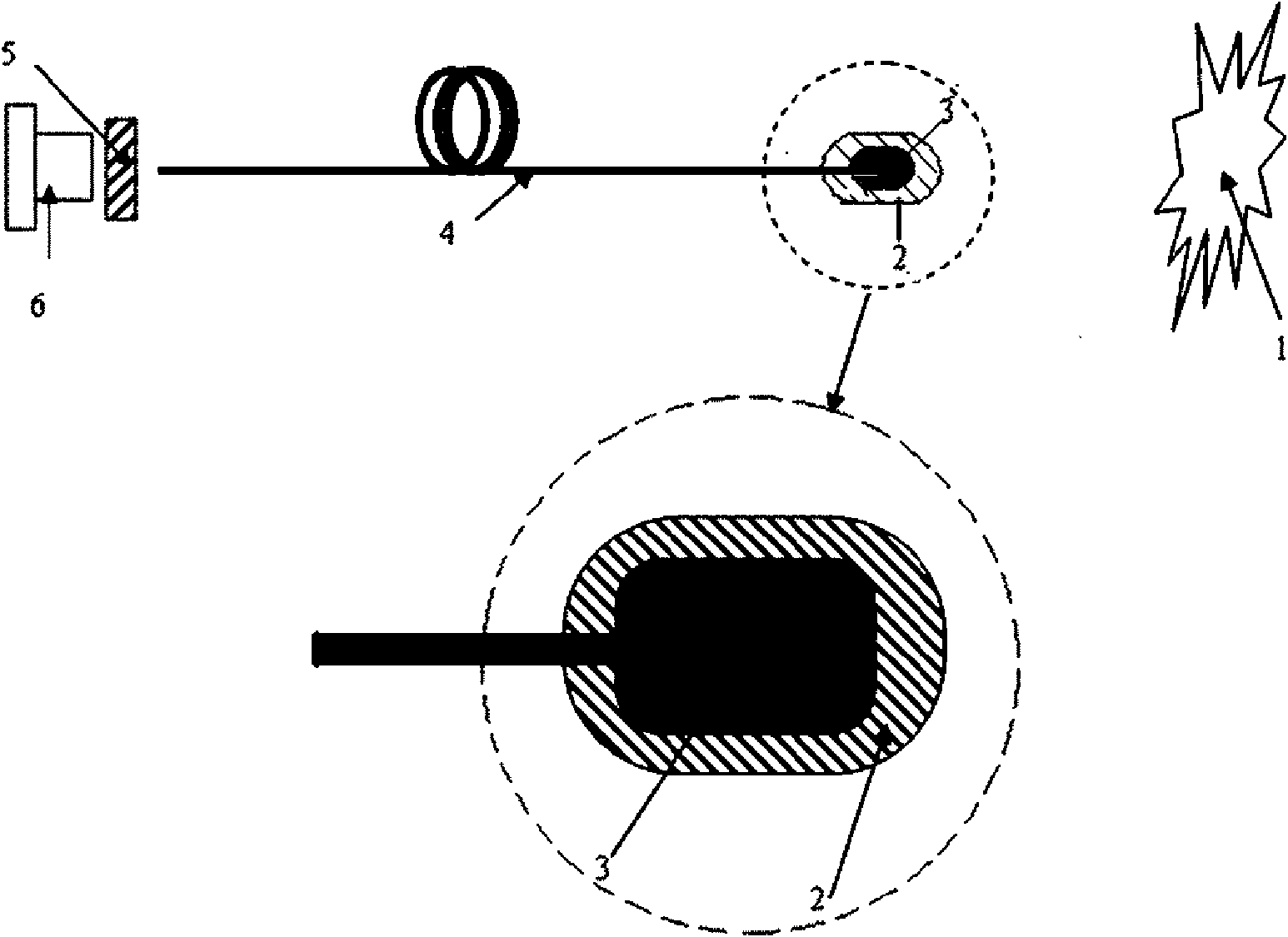 Method for detecting electric arc light and detection device therefor