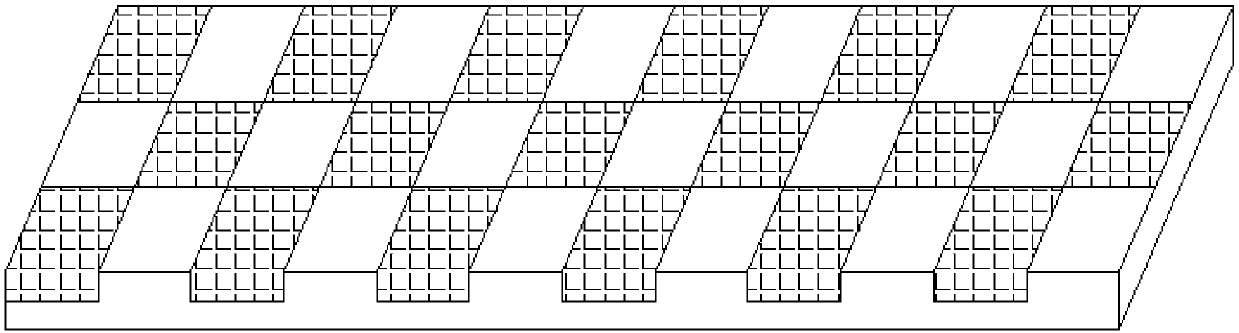 Mesh interface constrained damping ballast bed for vibration and noise reduction of subway and its preparation method