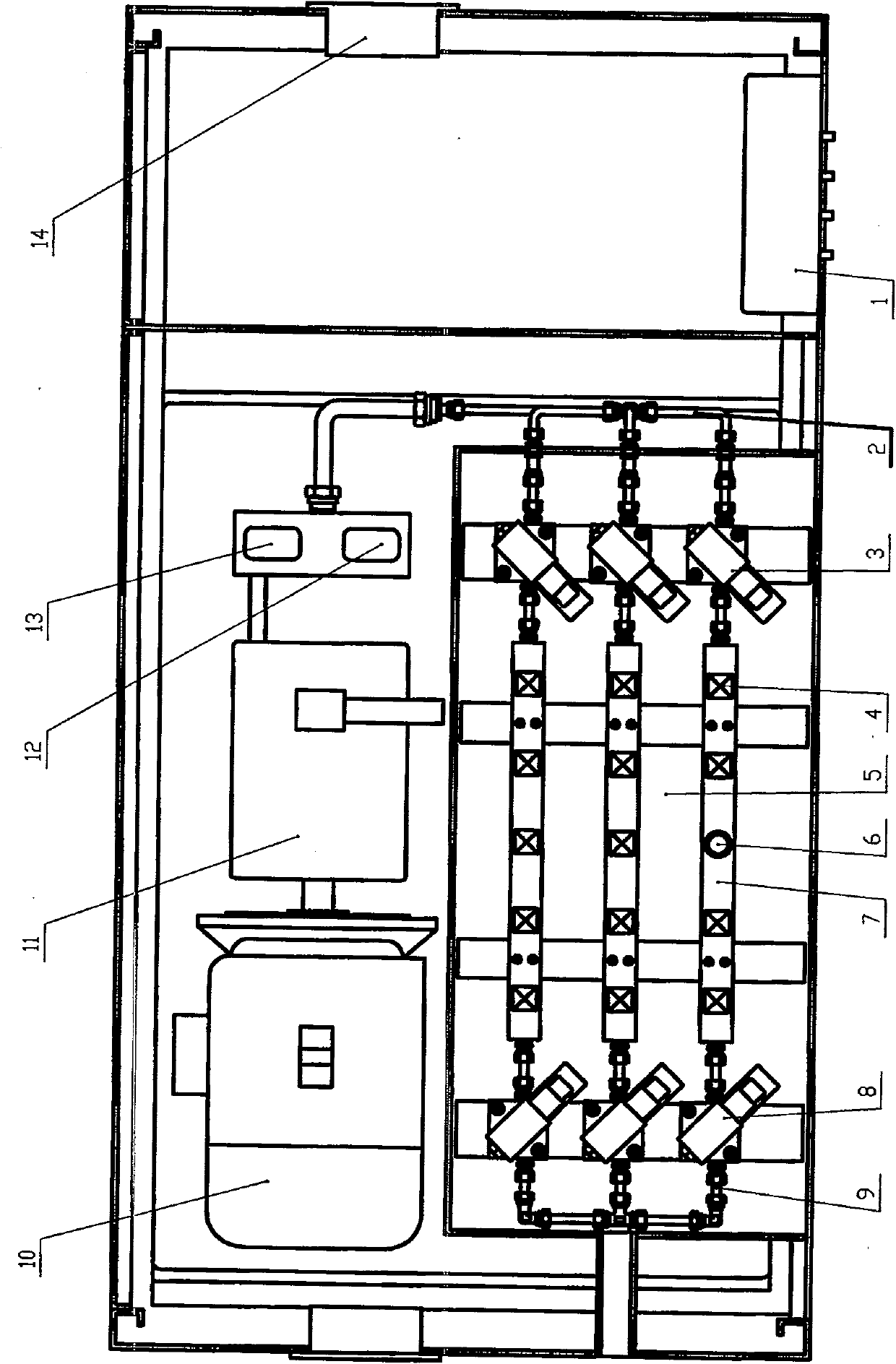 High efficiency high-pressure sensor testing machine