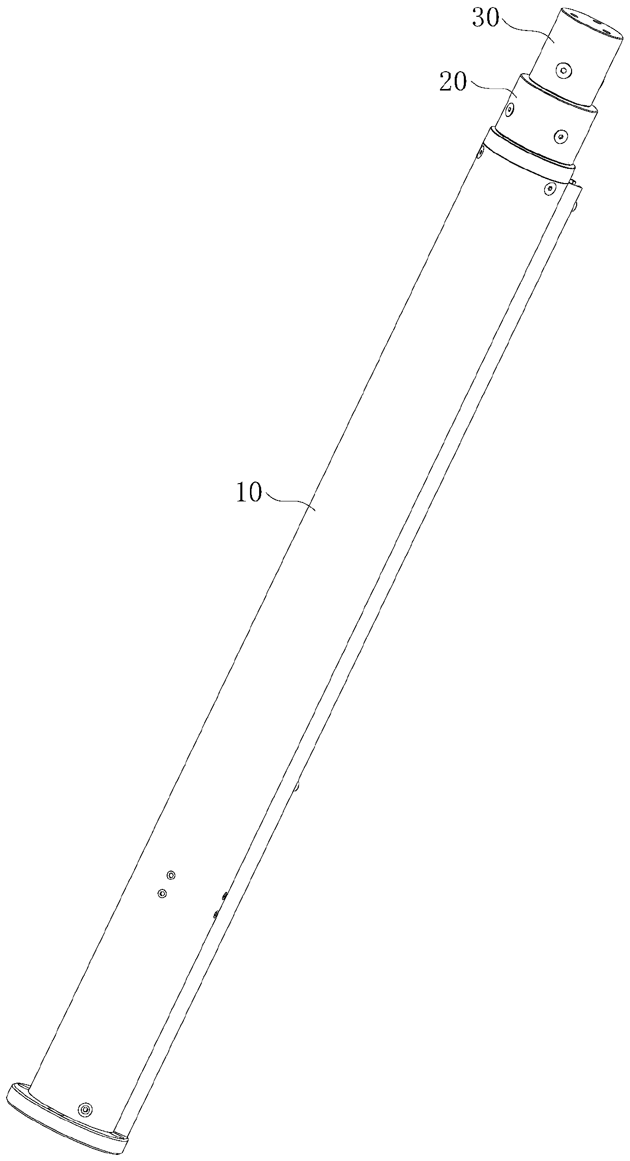 Multi-section electric push rod