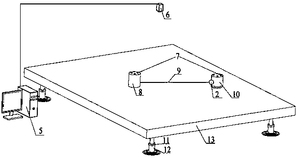 Space tether assembly anti-shock buffer release control method and experimental device