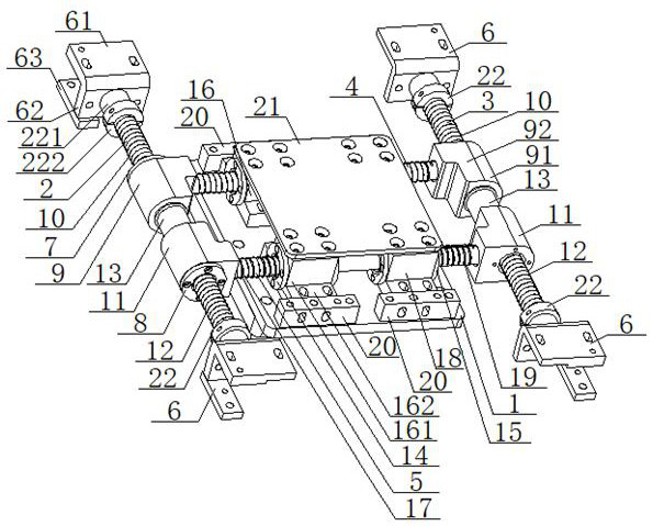 Gravity center adjusting mechanism for workpiece transfer machine shared by multiple vehicle types