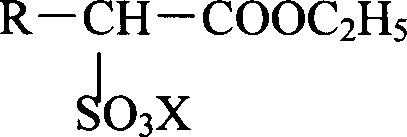 Mixture containing fatty acid ethyl ester sulfonate and preparation method thereof