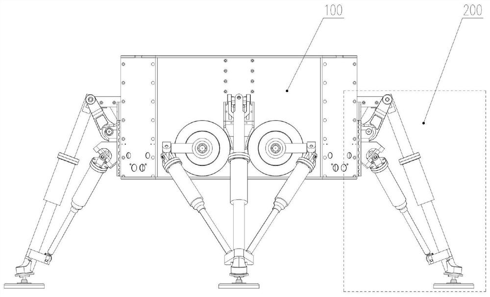 Automatic attitude-adjusting, landing, patrolling and launching integrated detector for besides-satellite complex environment