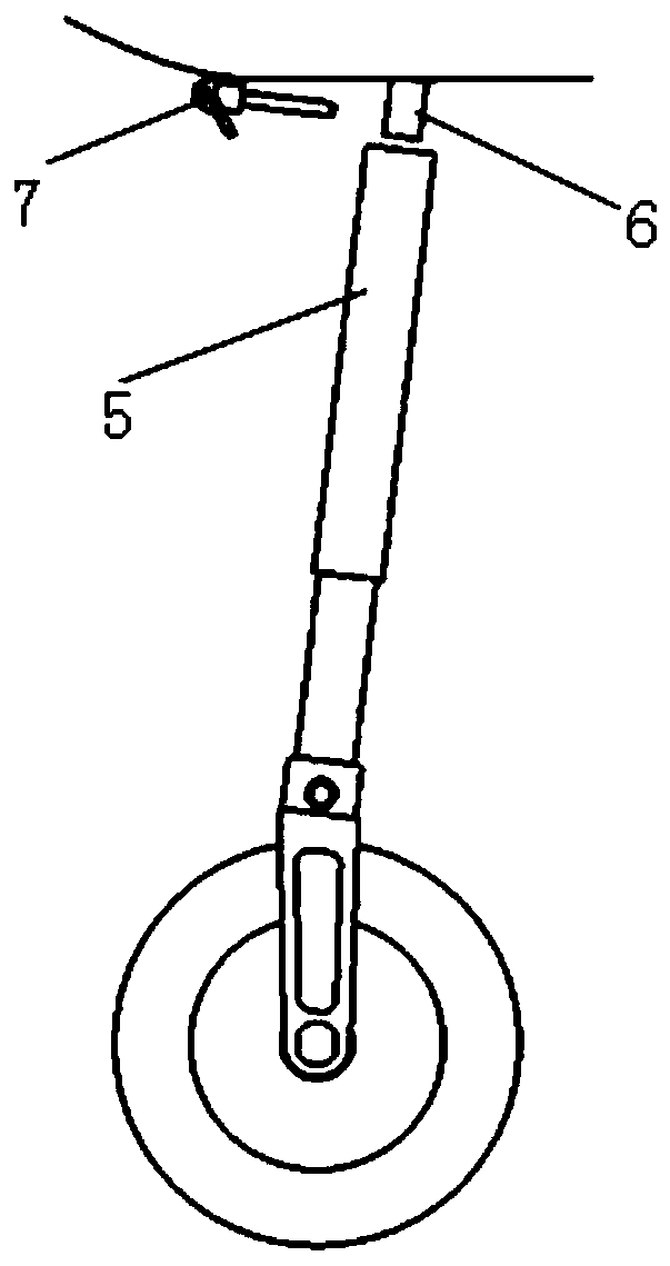 Rapidly assembled and disassembled drone undercarriage structure