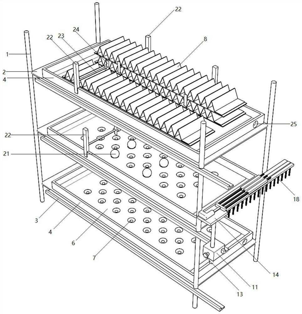 Three-dimensional silkworm breeding special device