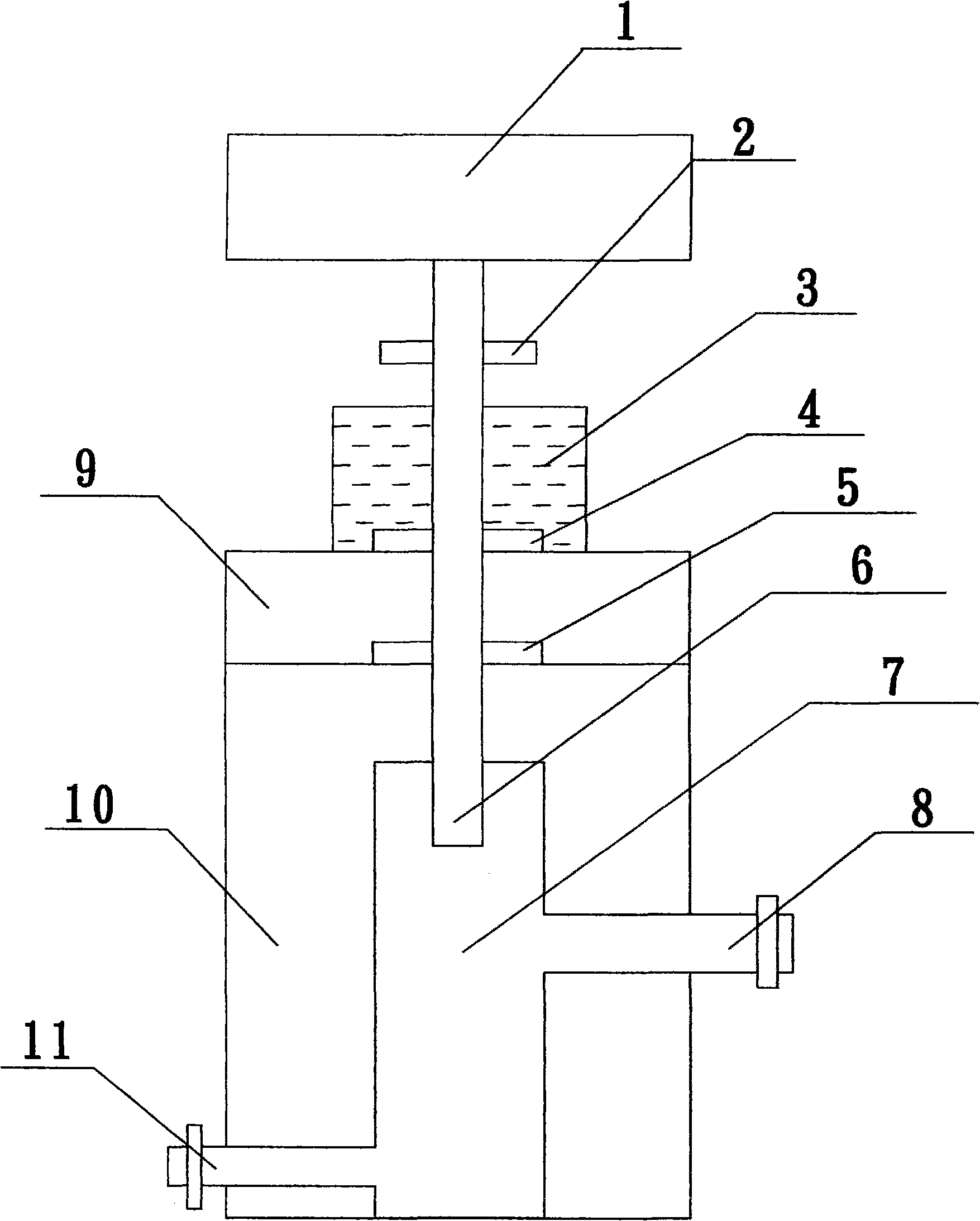 Conveying and processing device of fluid resin