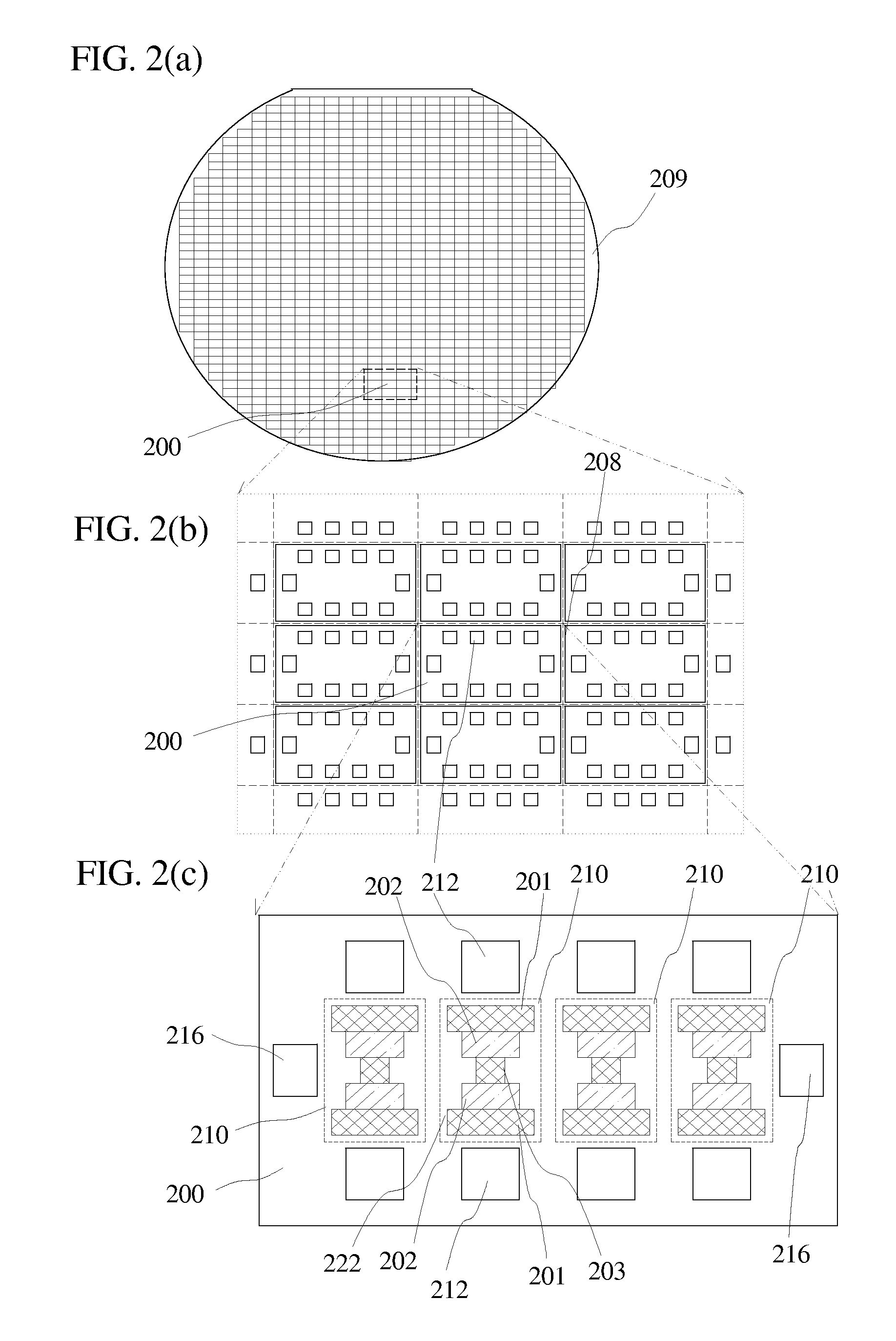 Area reduction for surface mount package chips