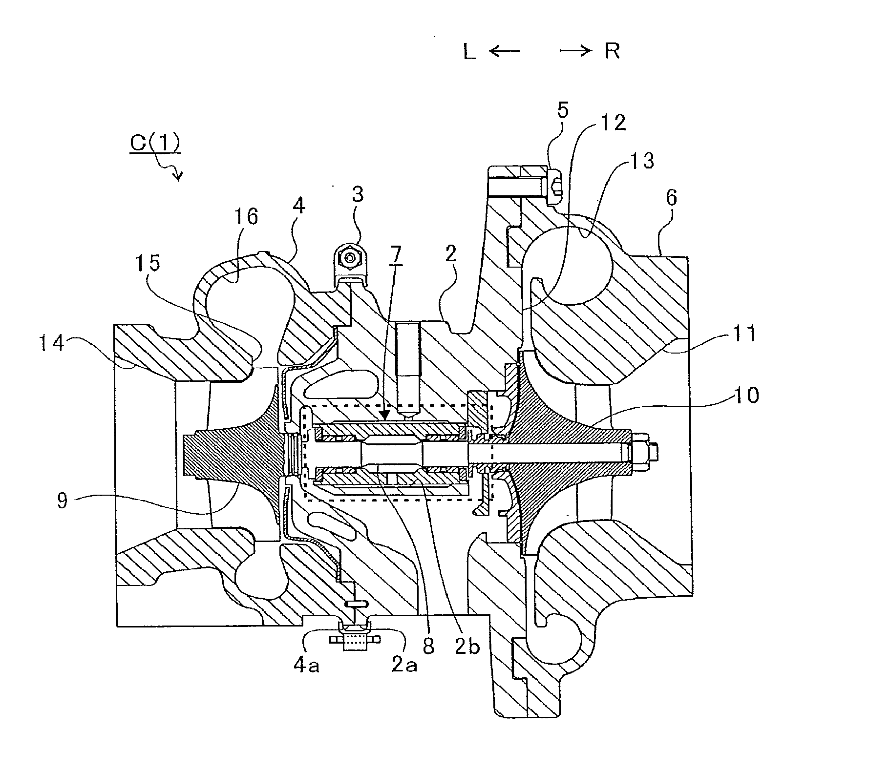 Bearing structure and turbocharger