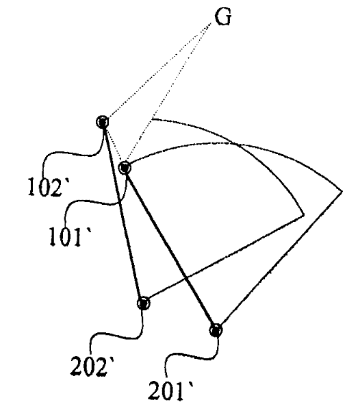 Connecting rod type support frame device