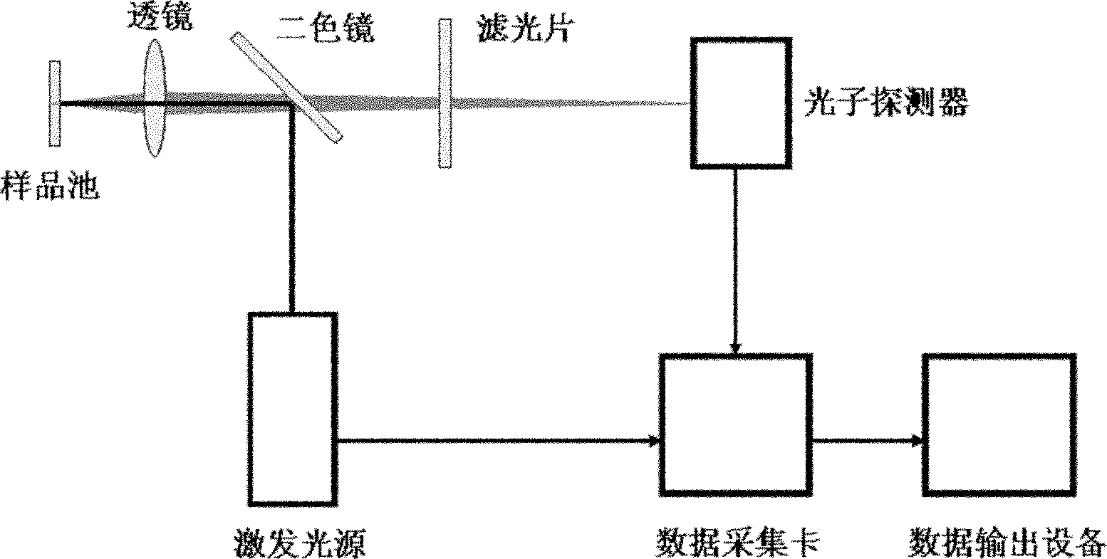 Transient fluorescence lifetime measurement method and measurement system based on single photon counting