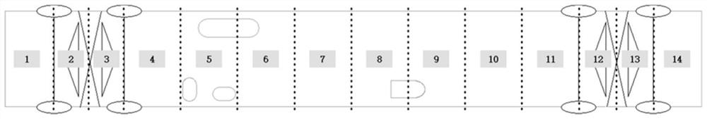 Fault detection method for floor damage of railway wagon bottom