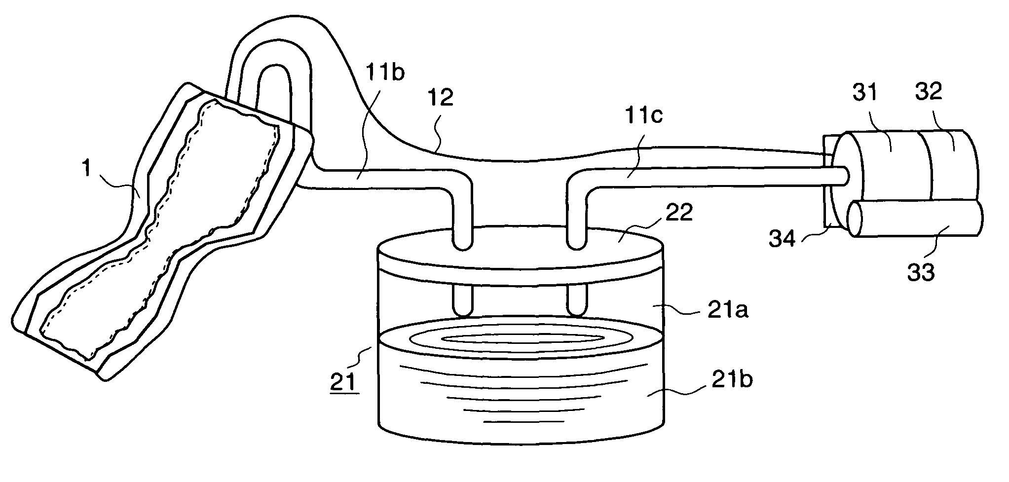 Automatic urine disposal device and urine receptacle used therefor