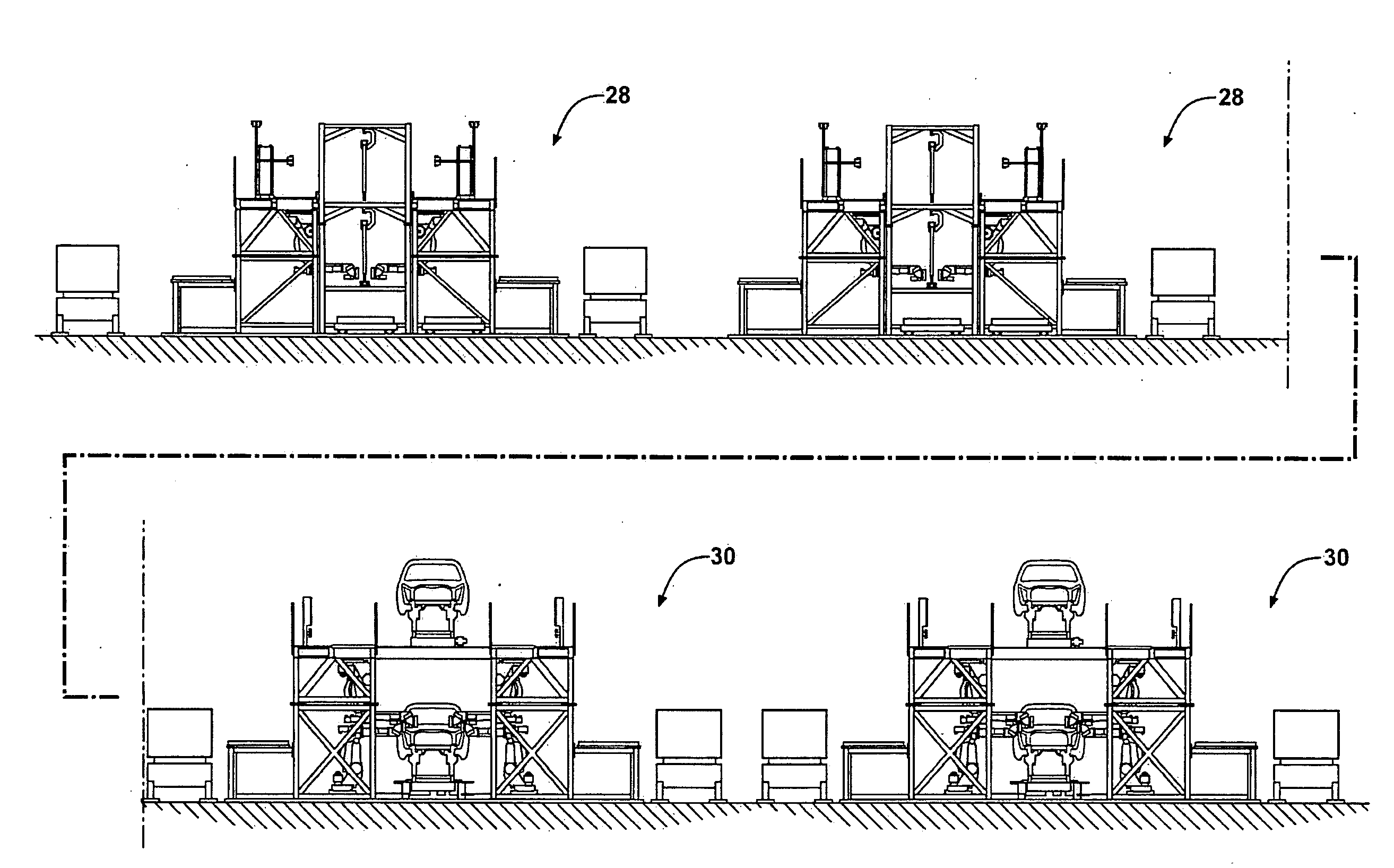 Robotic high density welding body shop