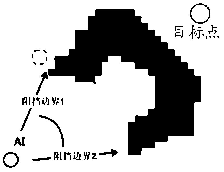 Way-finding method and device of virtual object