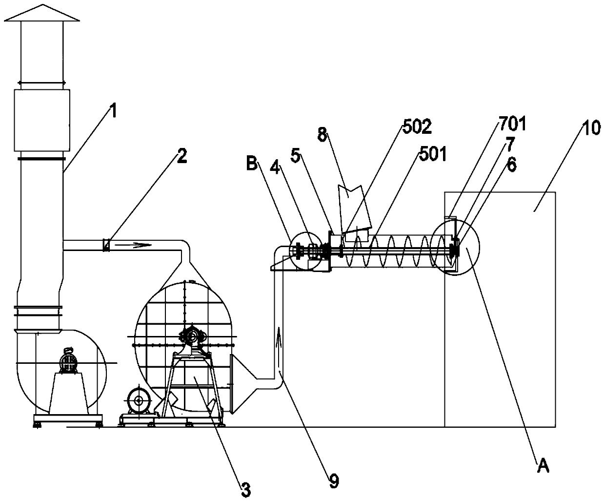 Device for improving composition of clinker phase in ball milling process